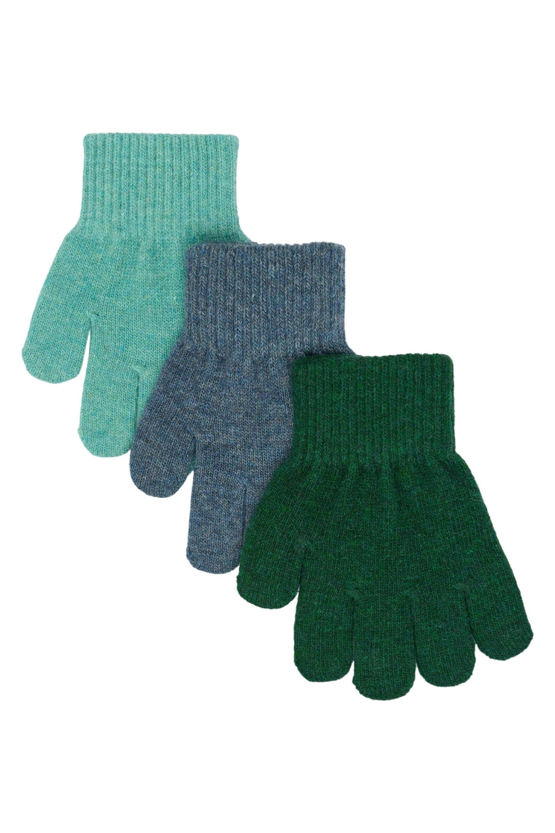 Mikk - Line Magic Gloves 3pk - Darkest Sprouse / Faded Denim / Balsam Green for barn - Brobrobrille