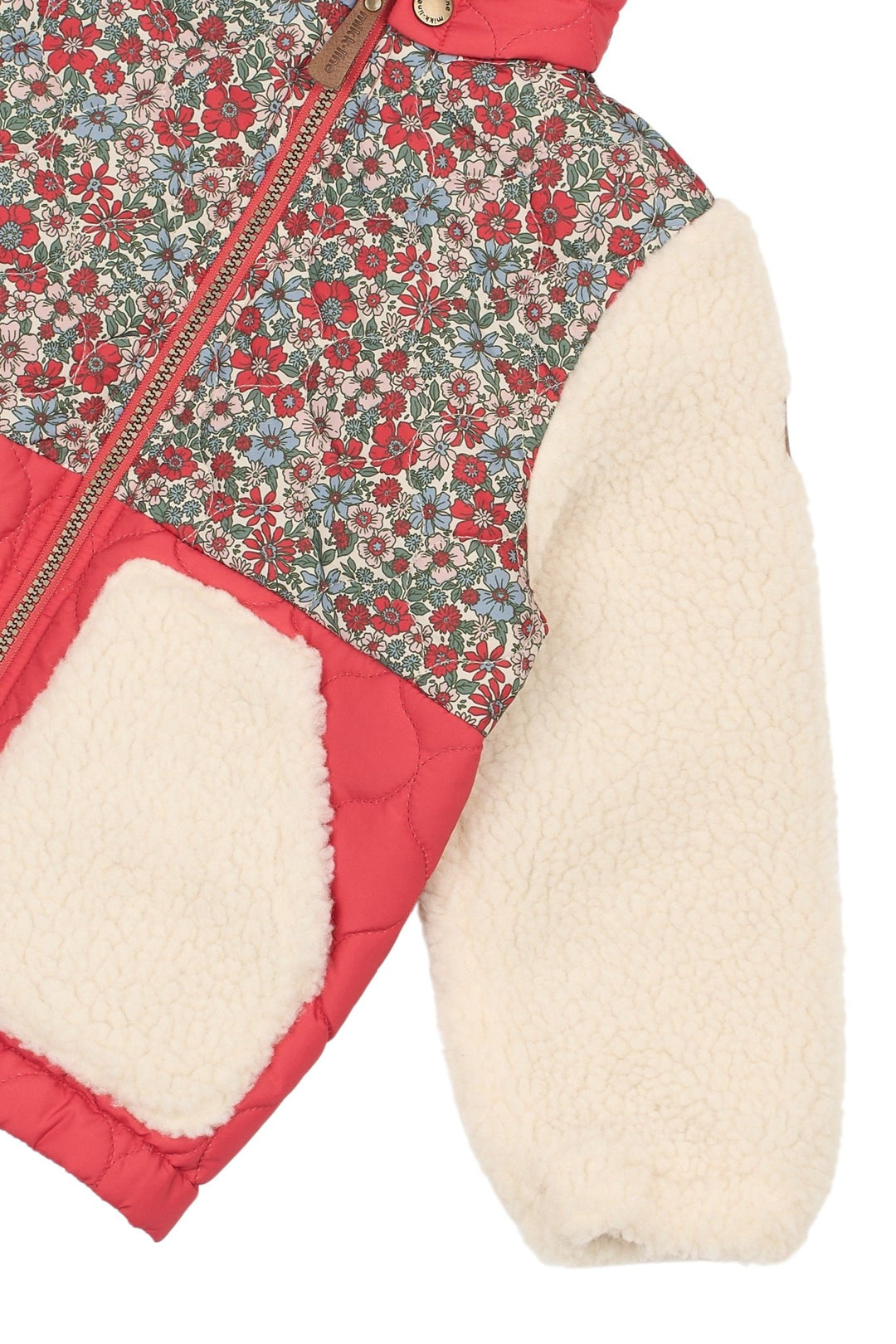 Mikk-Line Mix Jacket teddyjakke for barn - Mix AOP for barn - Brobrobrille