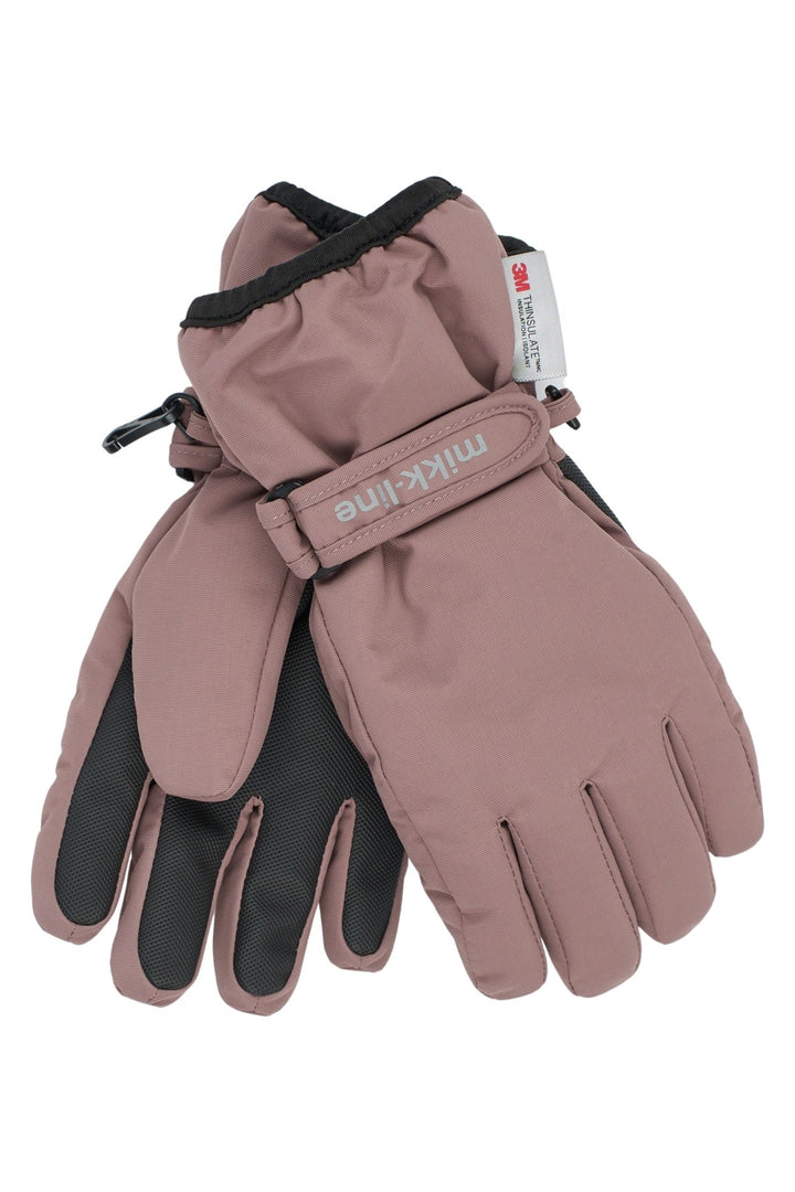 Mikk-Line Nylon Glove vanntette vinterhansker for barn - Twilight Mauve for barn - Brobrobrille