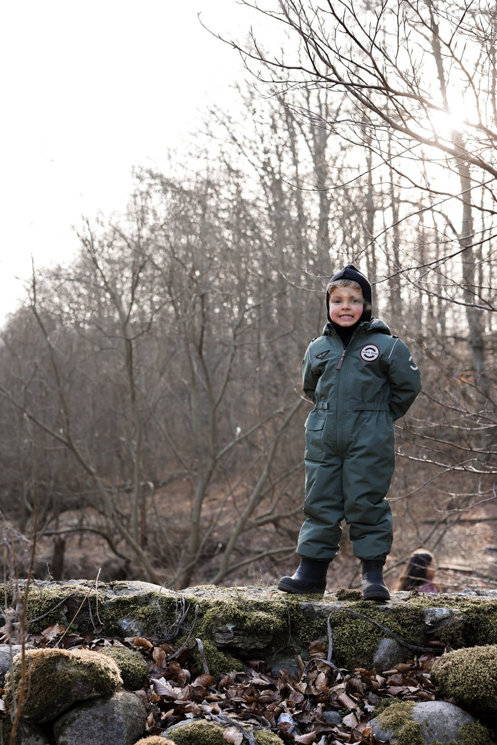 Mikk - Line Nylon Junior Suit Solid - Thyme for barn - Brobrobrille