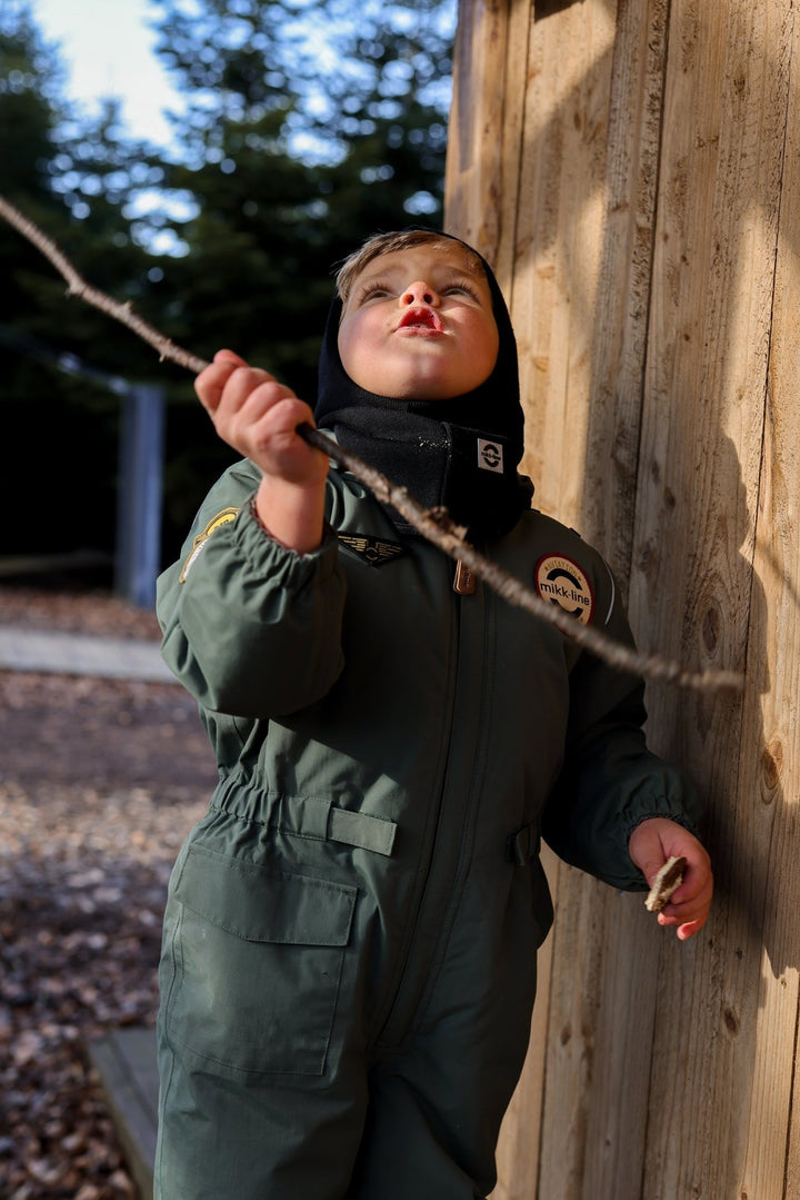 Mikk - Line Nylon Junior Suit Solid - Thyme for barn - Brobrobrille