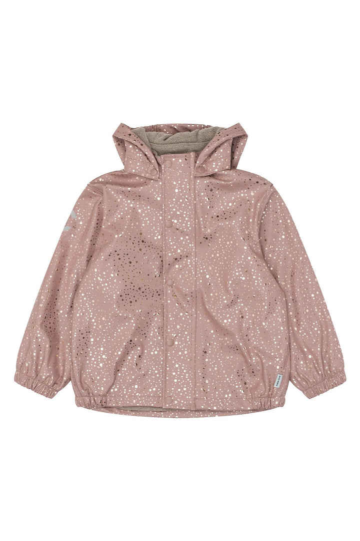 Mikk-Line PU Rain Set fleecefôret regnsett for barn - Foil Dot AOP for barn - Brobrobrille