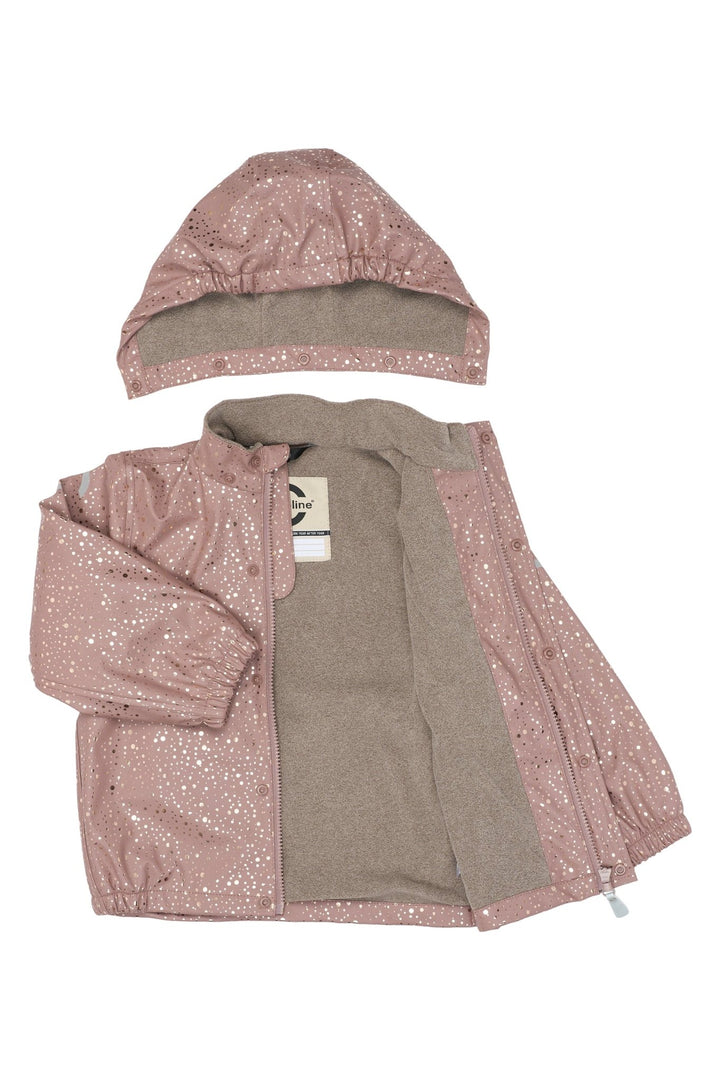 Mikk-Line PU Rain Set fleecefôret regnsett for barn - Foil Dot AOP for barn - Brobrobrille