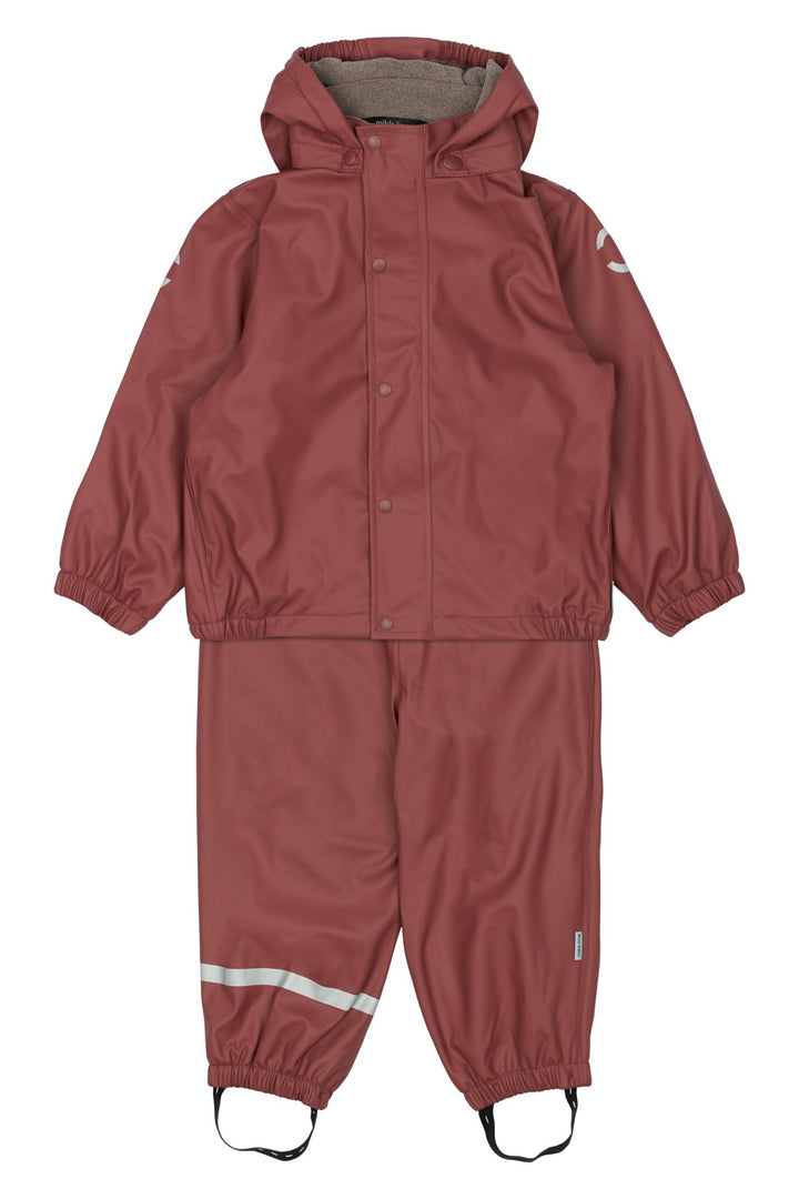 Mikk - Line Regnsett med Fleecefôr – Apple Butter for barn - Brobrobrille