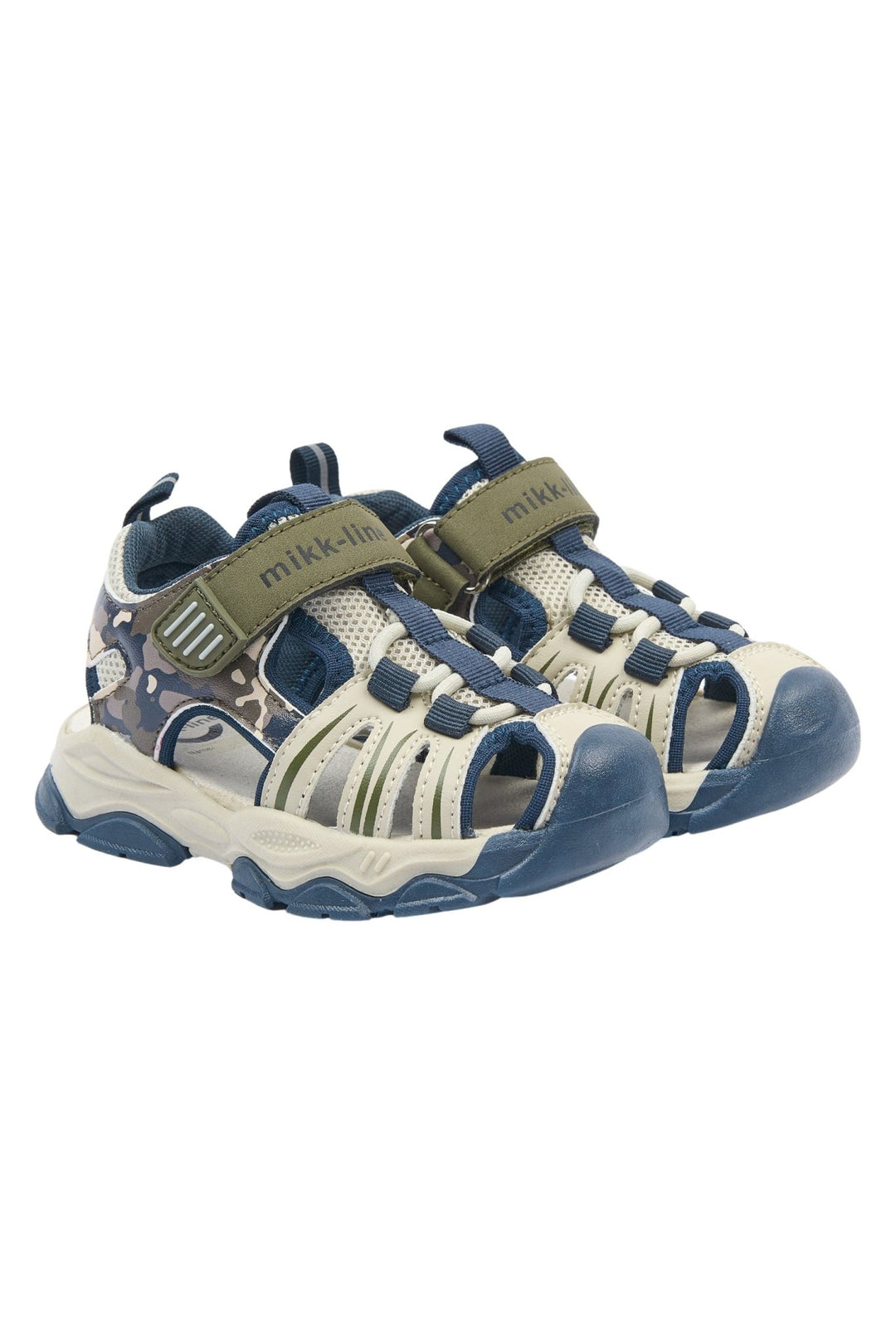 Mikk - Line Sandaler Mesh med Borrelås - Blue Nights for barn - Brobrobrille