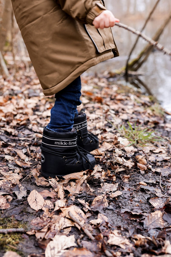 Mikk - Line Snow Boot - Black for barn - Brobrobrille