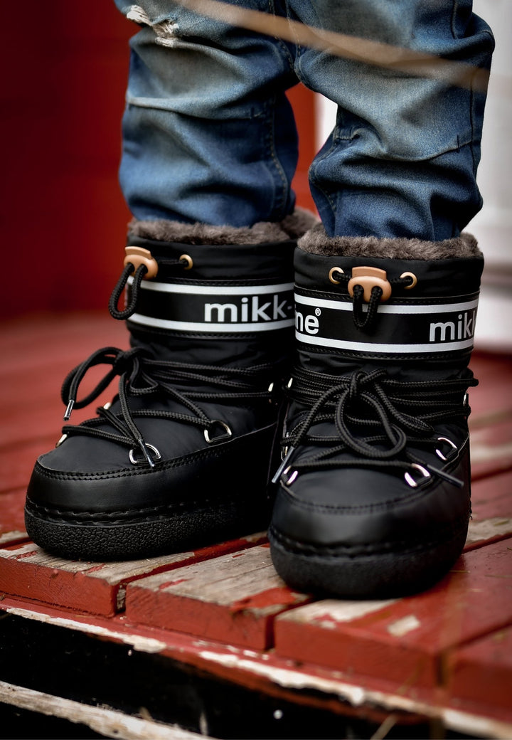Mikk - Line Snow Boot - Black for barn - Brobrobrille
