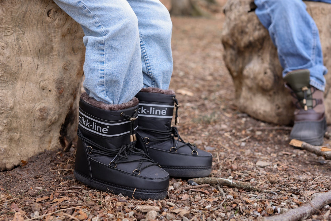 Mikk - Line Snow Boot - Black for barn - Brobrobrille