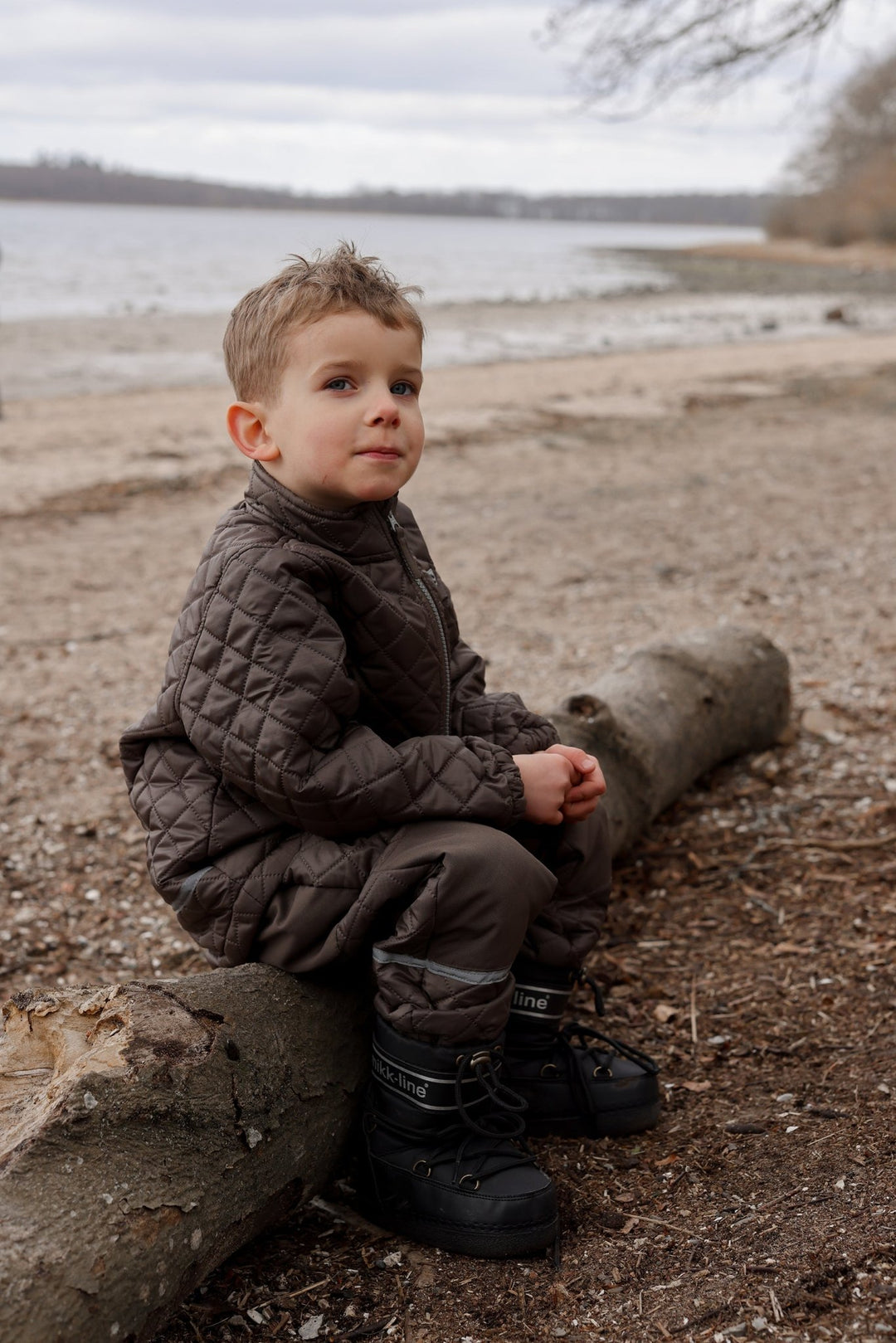 Mikk - Line Snow Boot - Black for barn - Brobrobrille