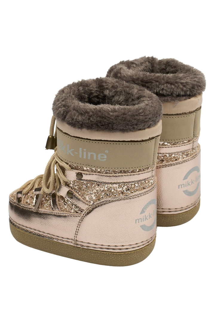 Mikk - Line Snow Boot Glitter - Champagne Glitter for barn - Brobrobrille
