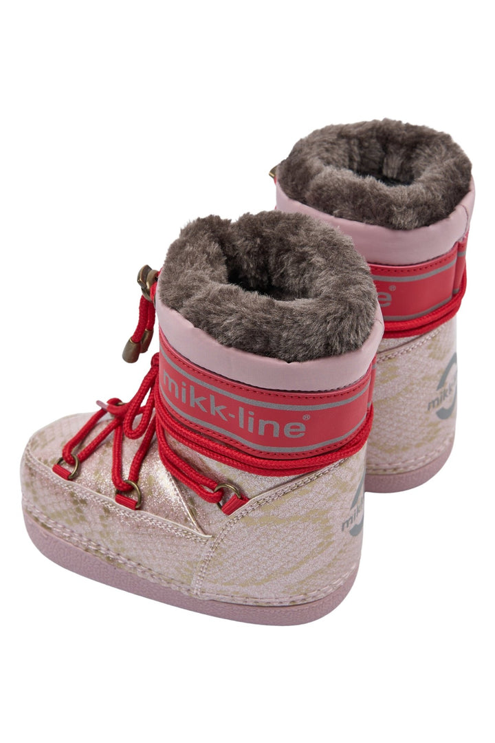 Mikk-Line Snow Boot Glitter Polished vinterstøvler for barn - Adobe Rose for barn - Brobrobrille