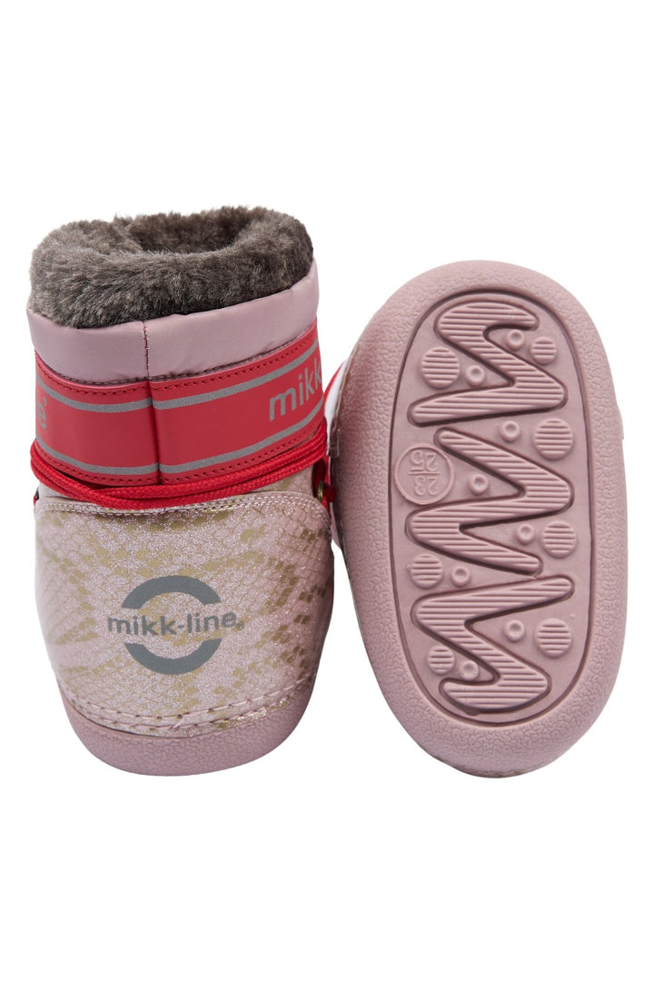 Mikk-Line Snow Boot Glitter Polished vinterstøvler for barn - Adobe Rose for barn - Brobrobrille