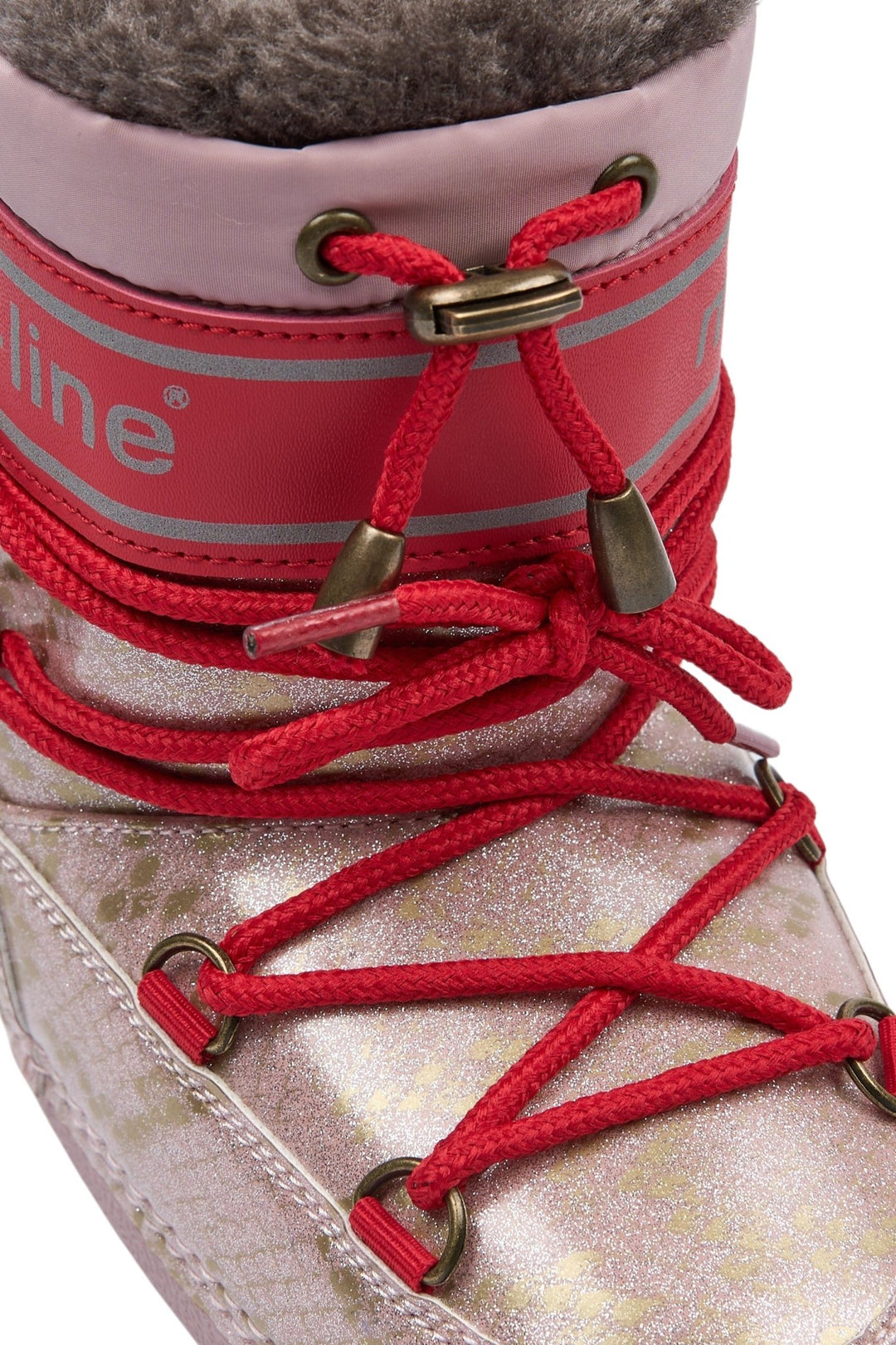 Mikk-Line Snow Boot Glitter Polished vinterstøvler for barn - Adobe Rose for barn - Brobrobrille