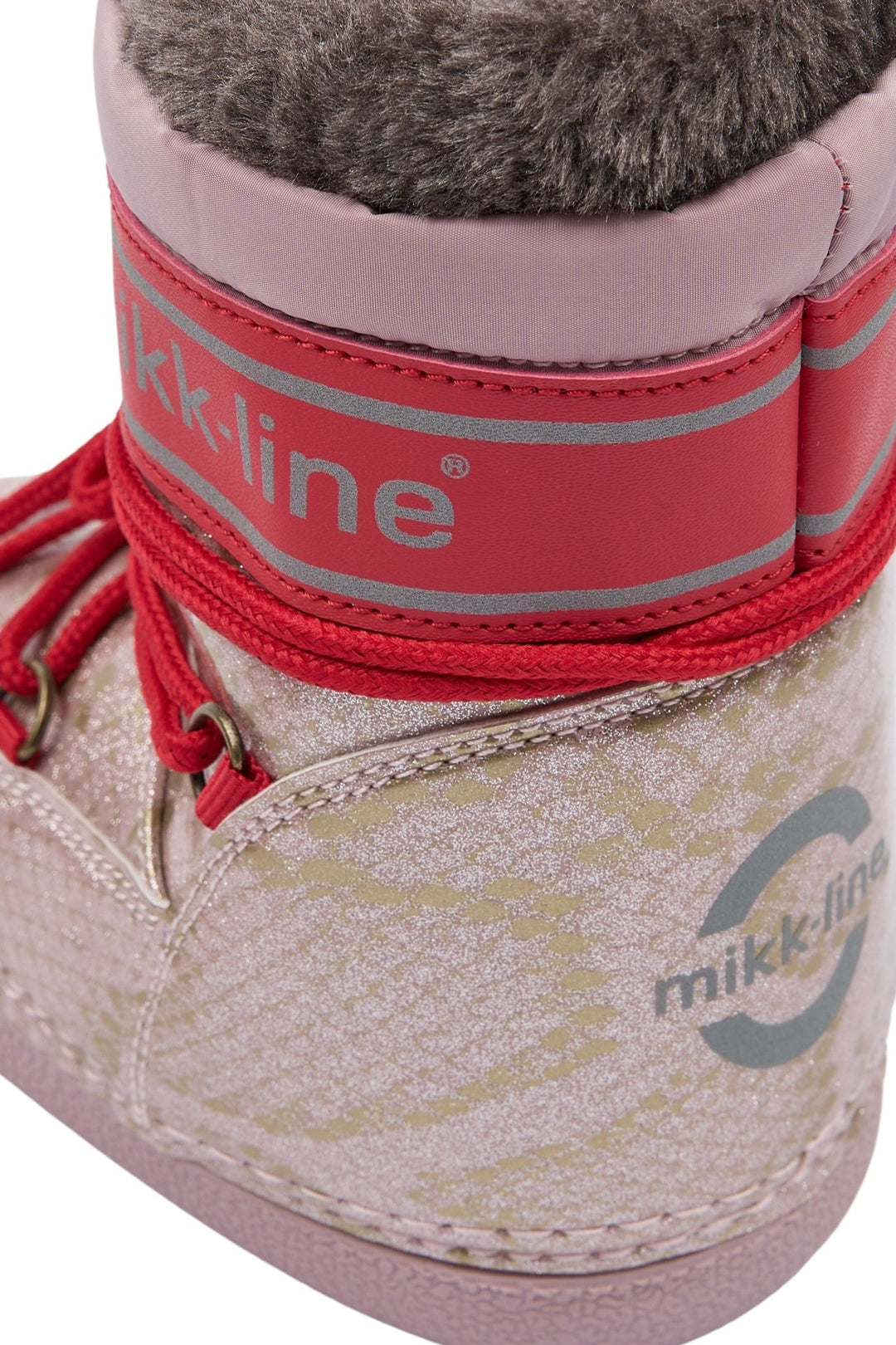 Mikk-Line Snow Boot Glitter Polished vinterstøvler for barn - Adobe Rose for barn - Brobrobrille