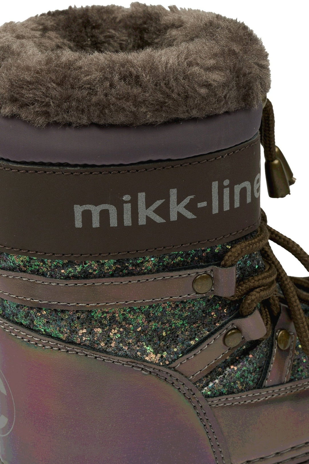 Mikk - Line Snow Boot Glitter - Sparrow for barn - Brobrobrille