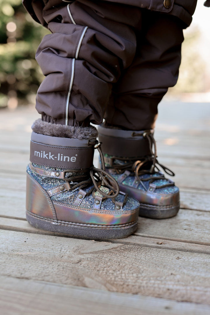 Mikk - Line Snow Boot Glitter - Sparrow for barn - Brobrobrille