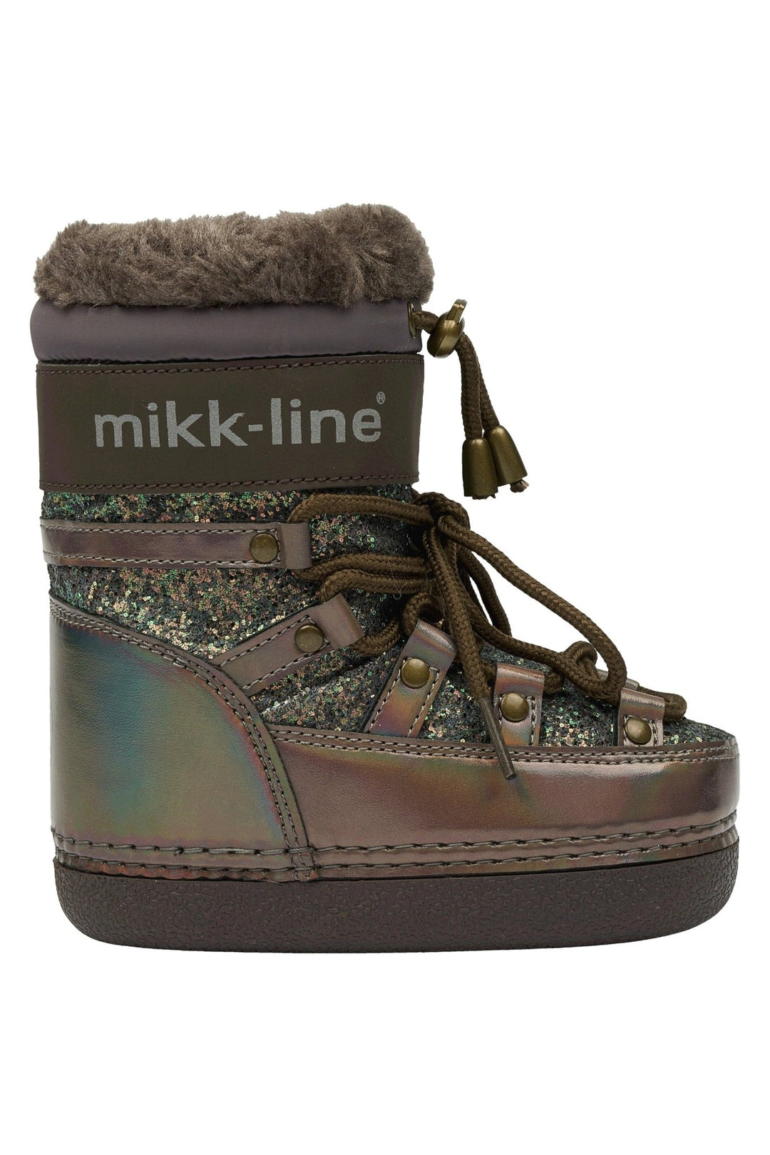 Mikk - Line Snow Boot Glitter - Sparrow for barn - Brobrobrille