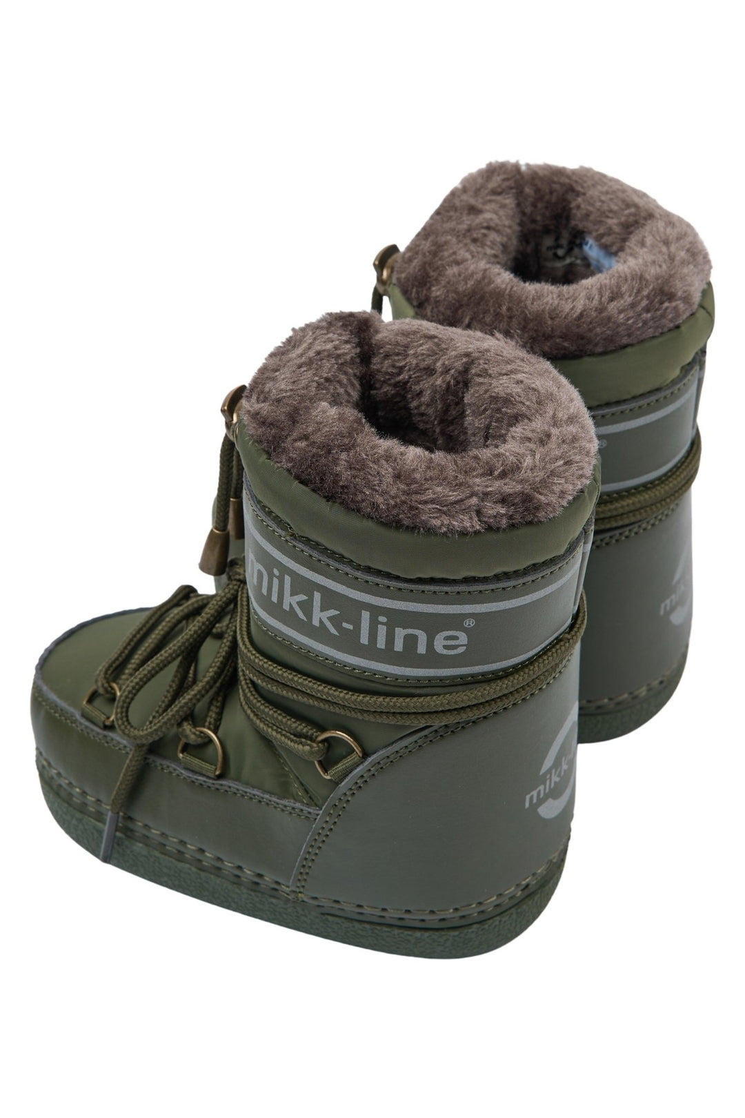 Mikk-Line Snow Boot vanntette vinterstøvler for barn - Dusty Olive for barn - Brobrobrille