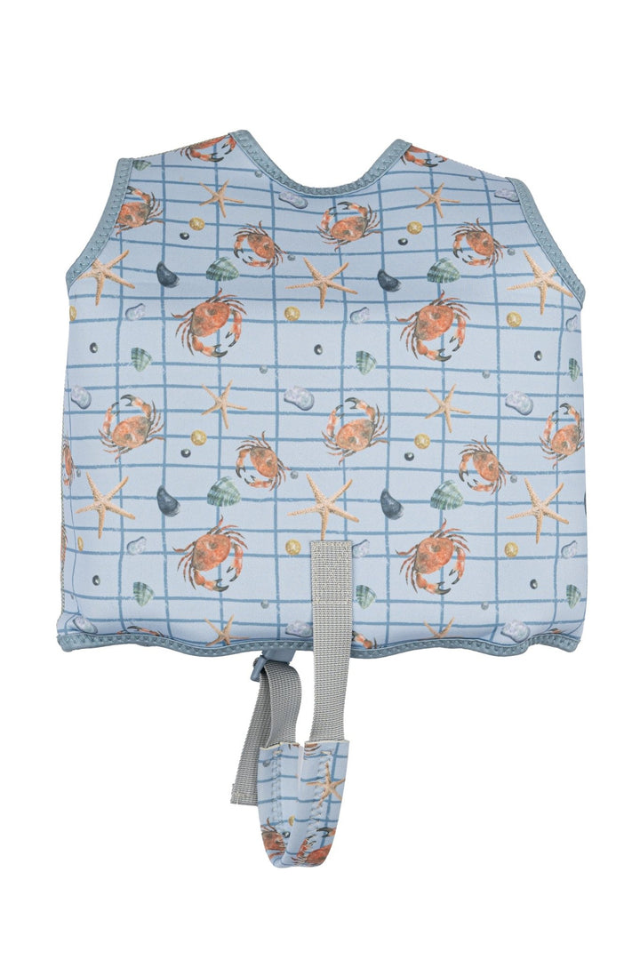 Mikk - Line Svømmevest AOP - Faded Denim for barn - Brobrobrille