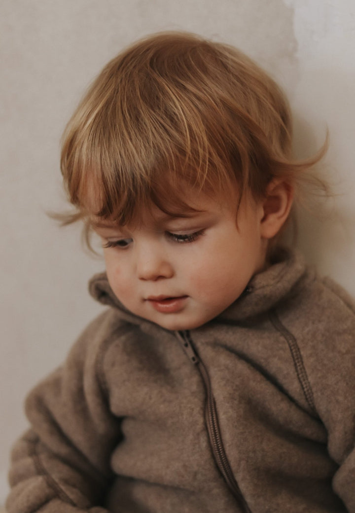 Mikk - Line Ulljakke til baby - Melange Denver for barn - Brobrobrille
