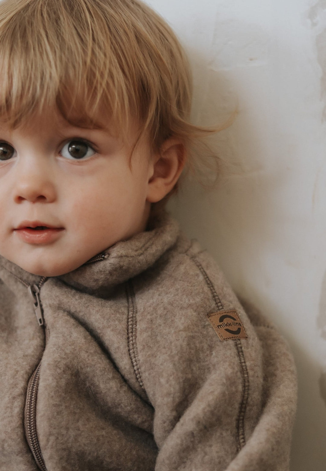 Mikk - Line Ulljakke til baby - Melange Denver for barn - Brobrobrille