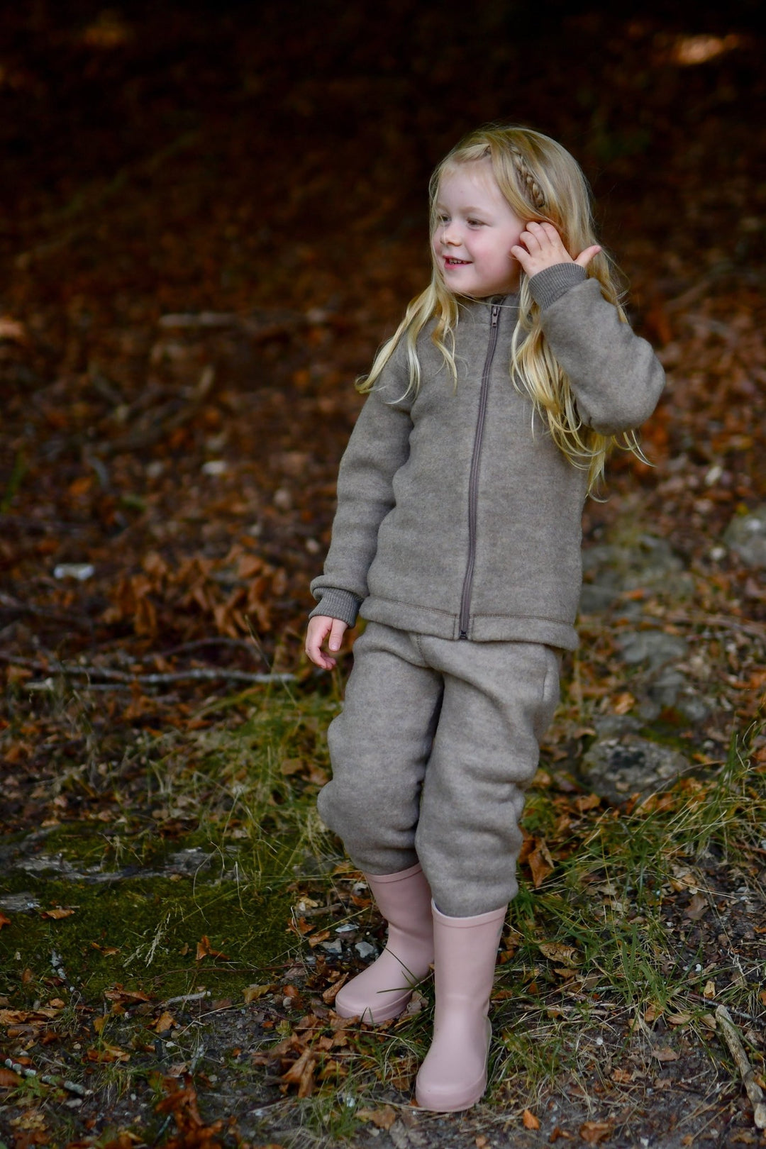 Mikk - Line Ulljakke til barn - Melange Denver for barn - Brobrobrille