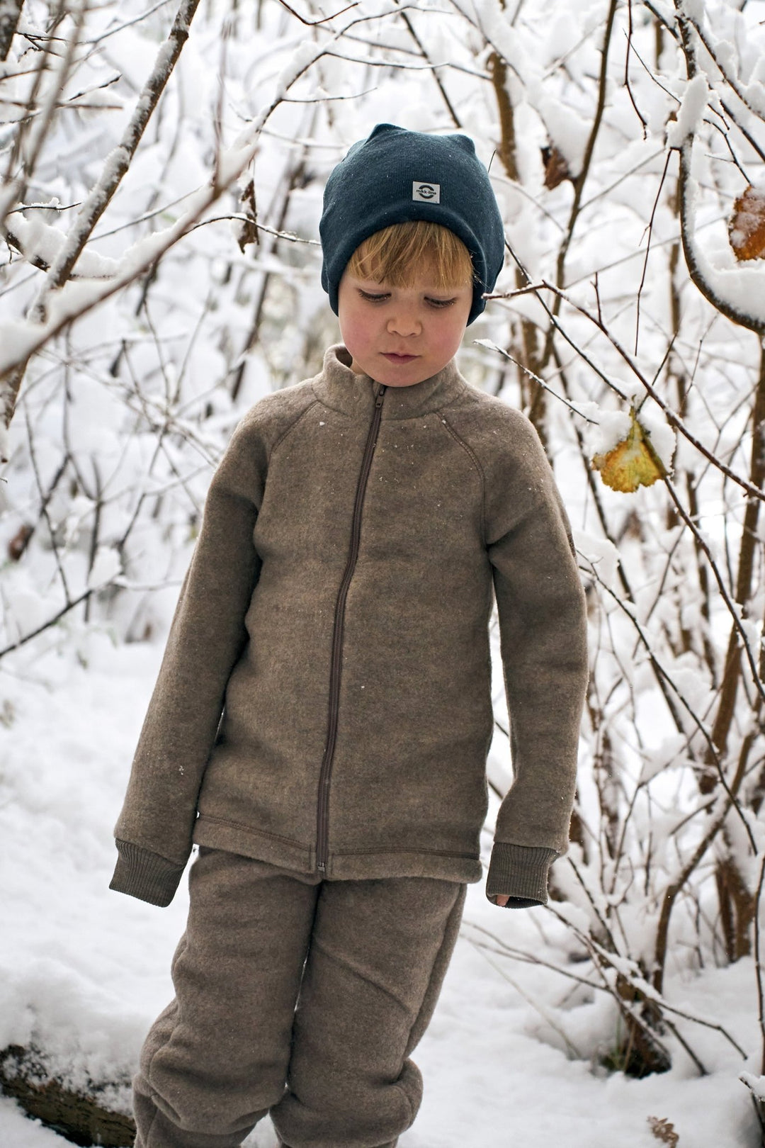 Mikk - Line Ulljakke til barn - Melange Denver for barn - Brobrobrille