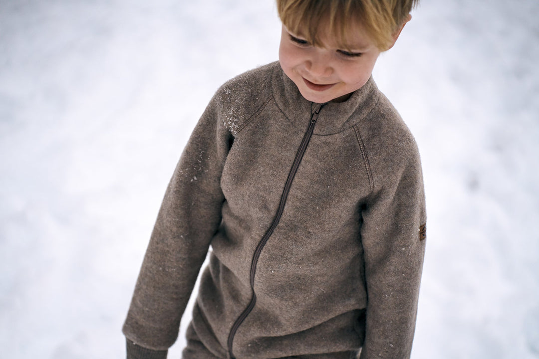 Mikk - Line Ulljakke til barn - Melange Denver for barn - Brobrobrille