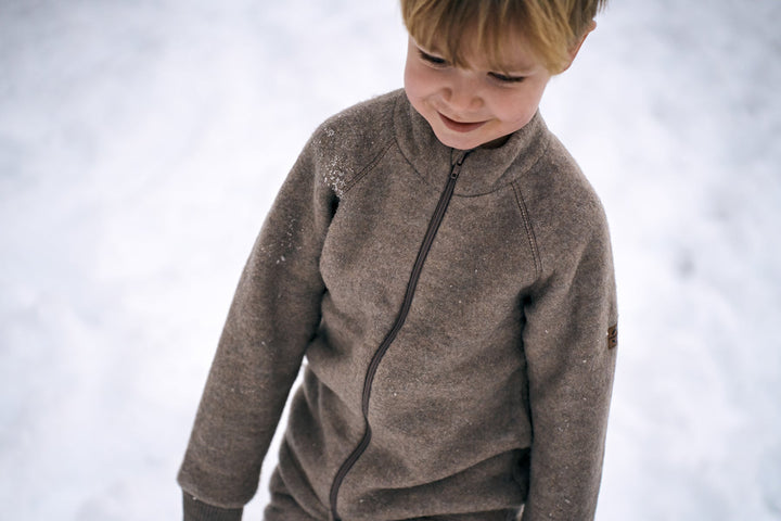 Mikk - Line Ulljakke til barn - Melange Denver for barn - Brobrobrille