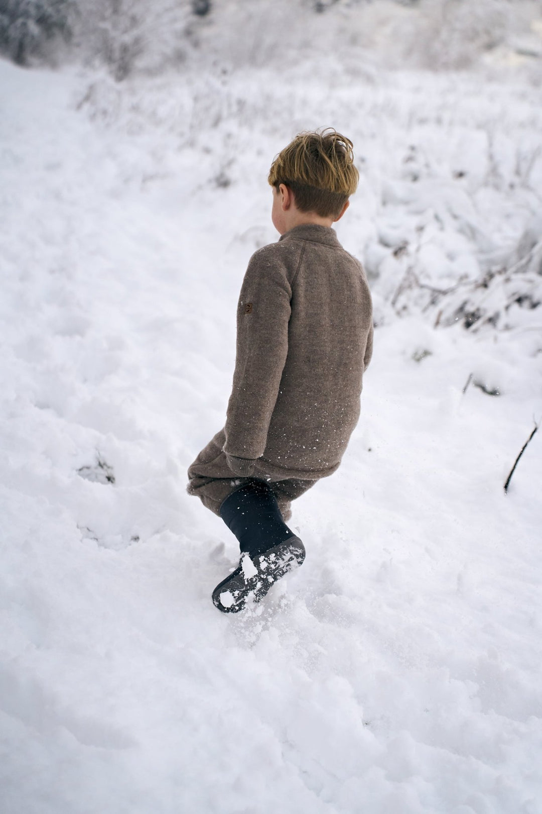 Mikk - Line Ulljakke til barn - Melange Denver for barn - Brobrobrille