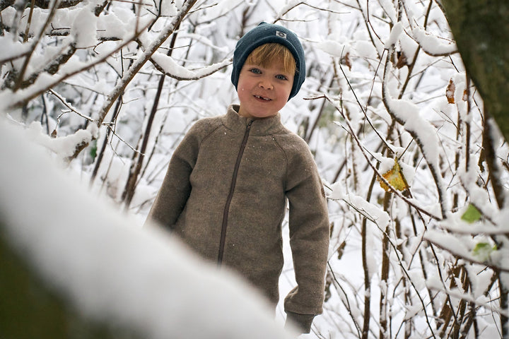 Mikk - Line Ulljakke til barn - Melange Denver for barn - Brobrobrille
