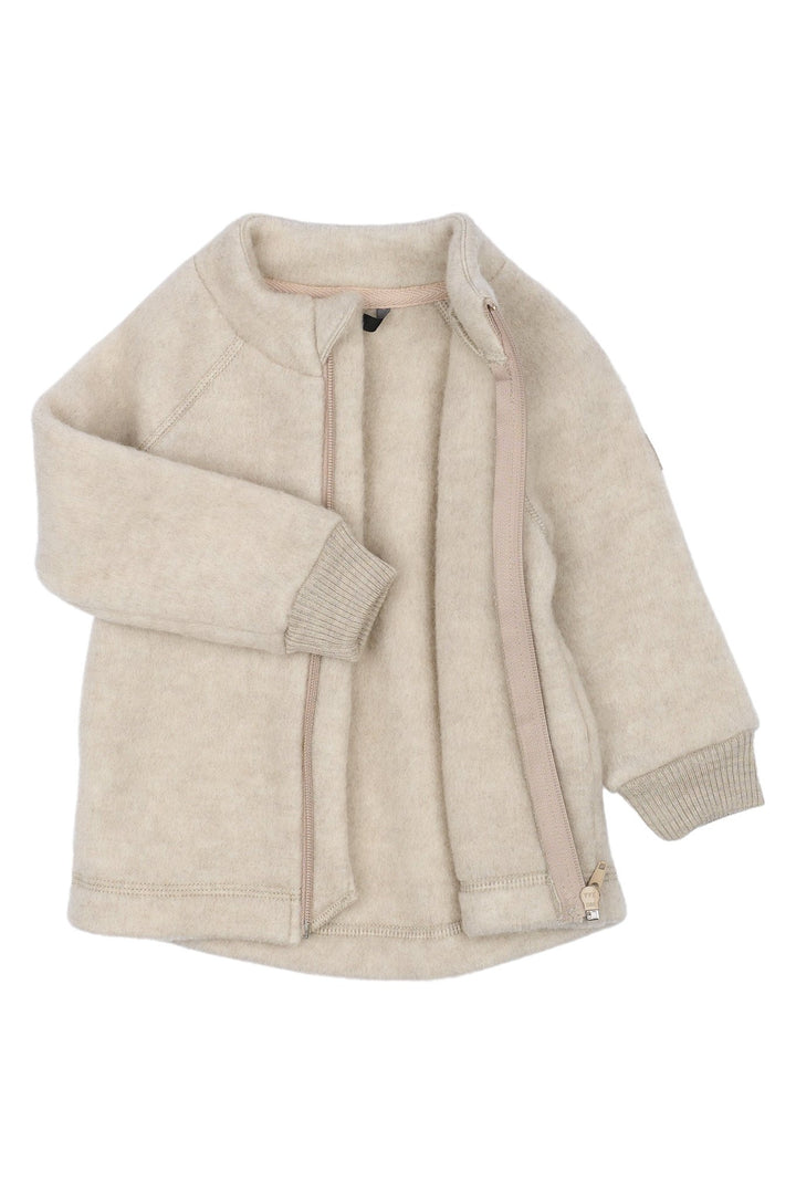 Mikk - Line Ulljakke til barn - Melange OffWhite for barn - Brobrobrille