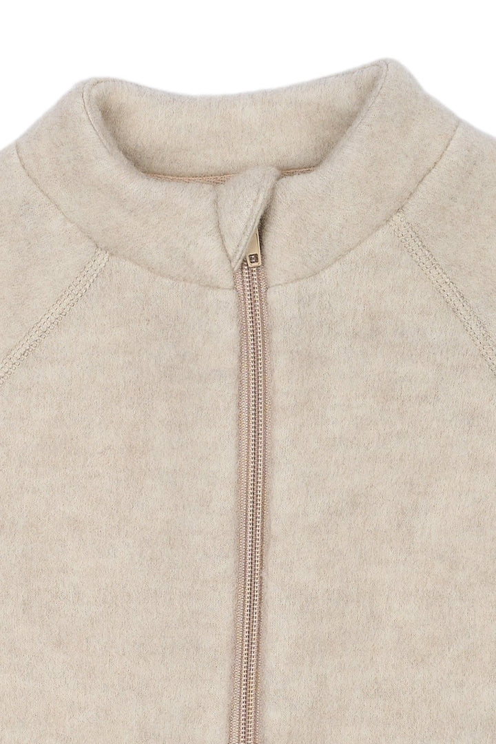 Mikk - Line Ulljakke til barn - Melange OffWhite for barn - Brobrobrille