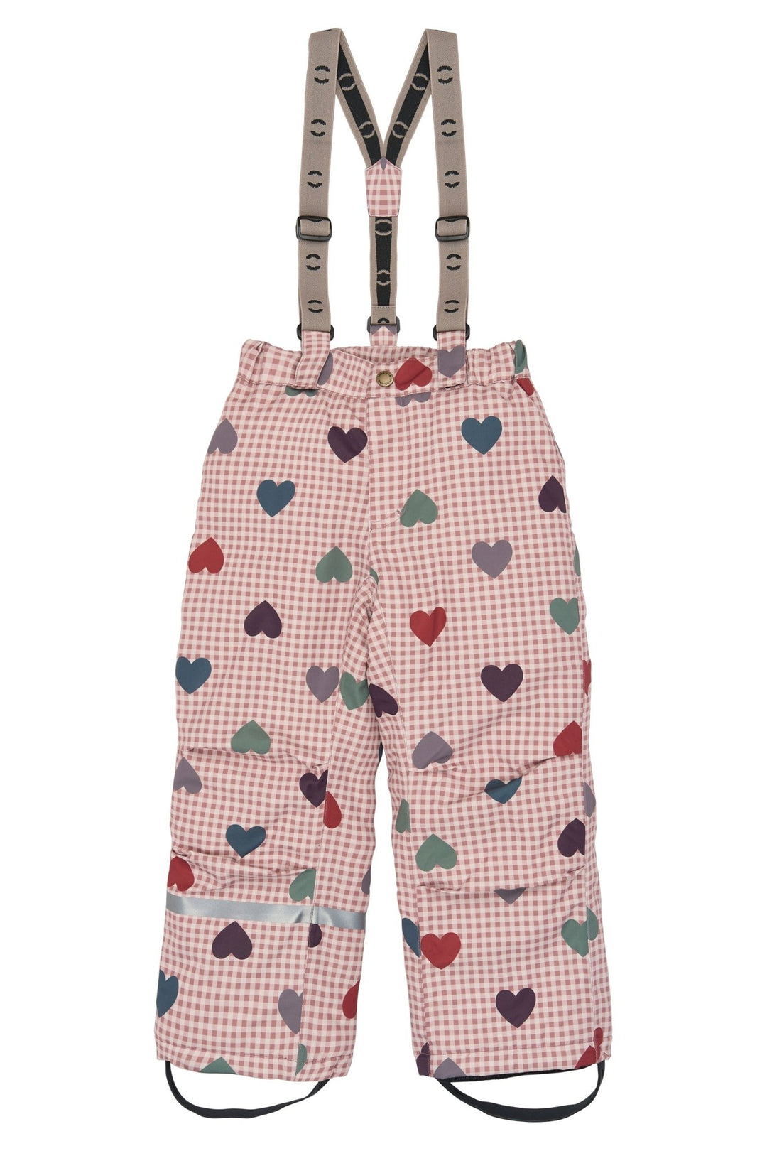 Mikk-Line Uni Snow Pant AOP vanntett vinterbukse for barn - Heart AOP for barn - Brobrobrille
