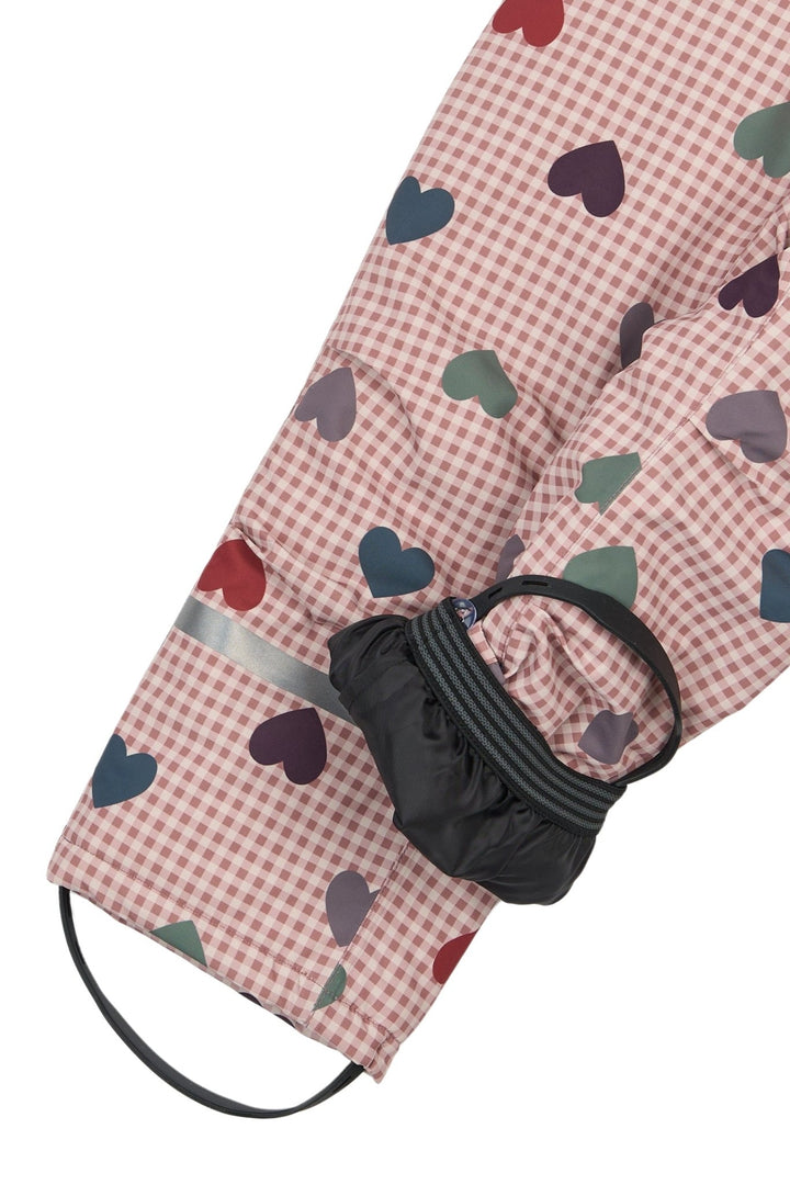 Mikk-Line Uni Snow Pant AOP vanntett vinterbukse for barn - Heart AOP for barn - Brobrobrille
