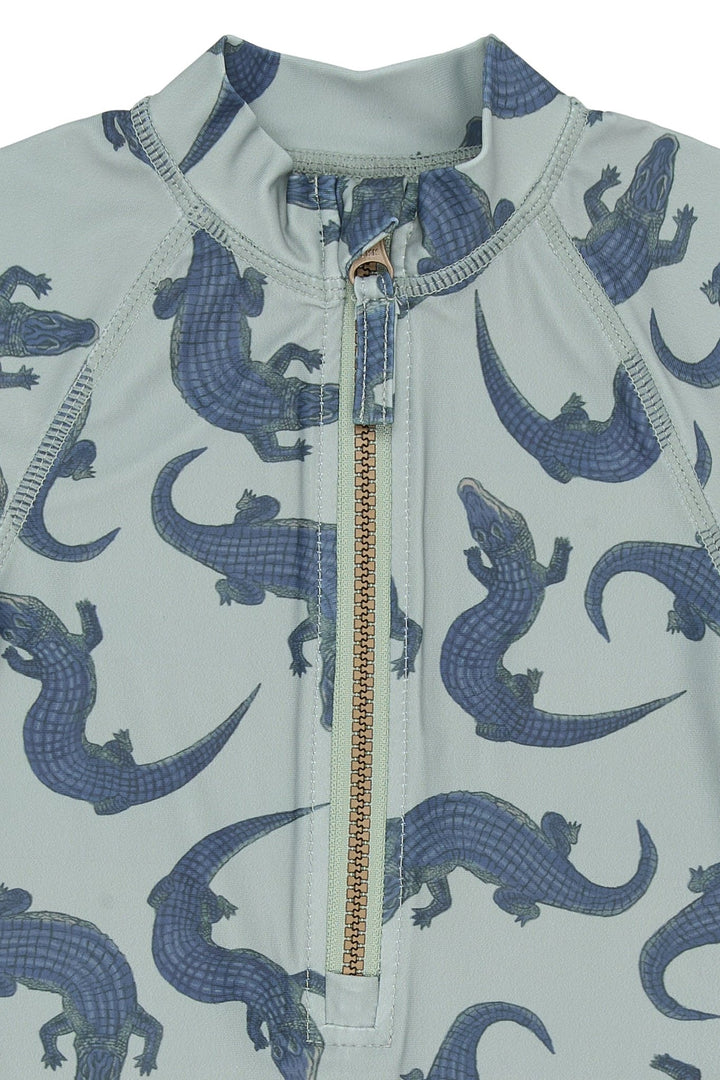 Mikk - Line UV - drakt kortermet - Croco AOP for barn - Brobrobrille