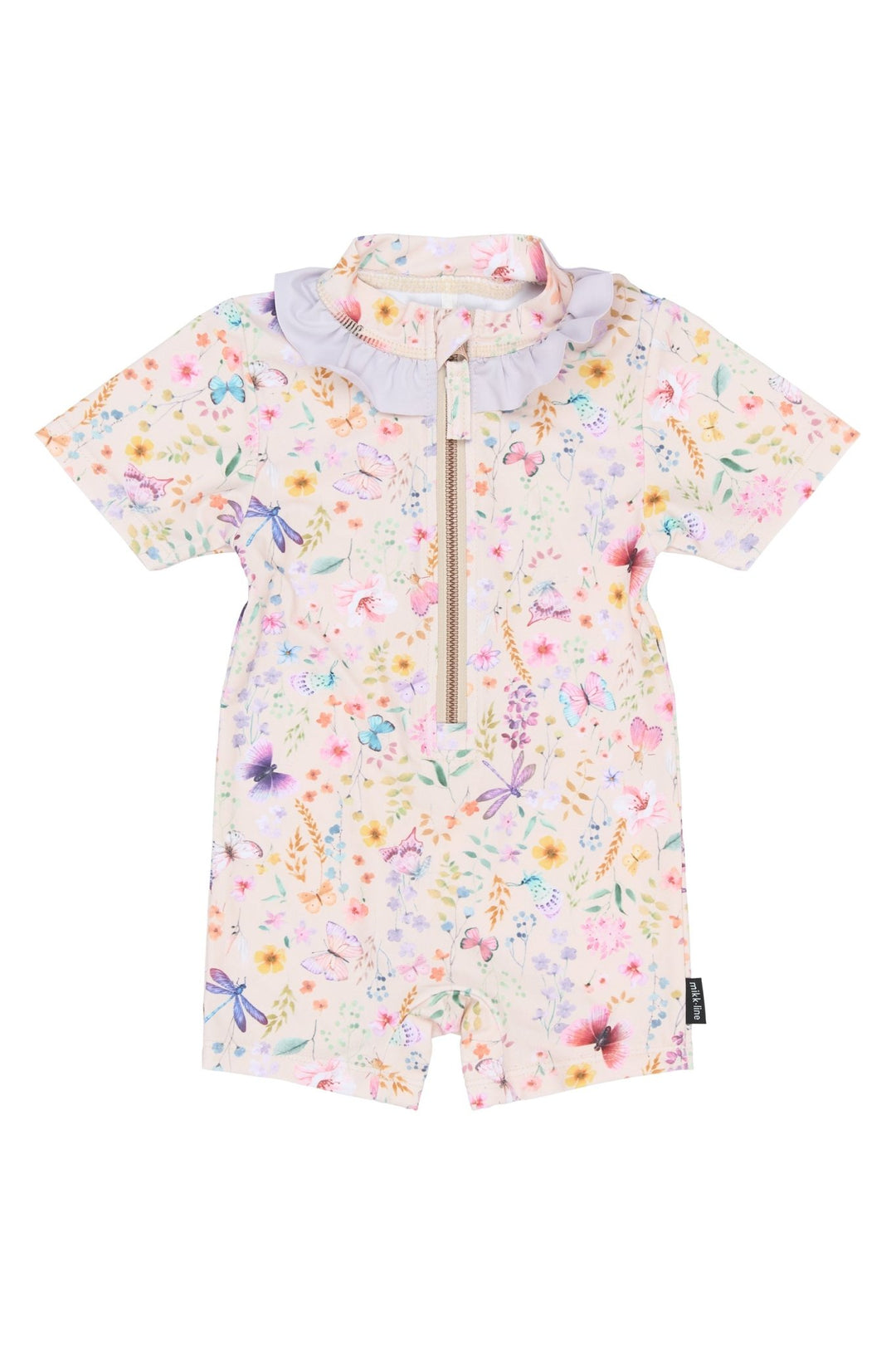 Mikk - Line UV - drakt med volang - Butterfly AOP for barn - Brobrobrille