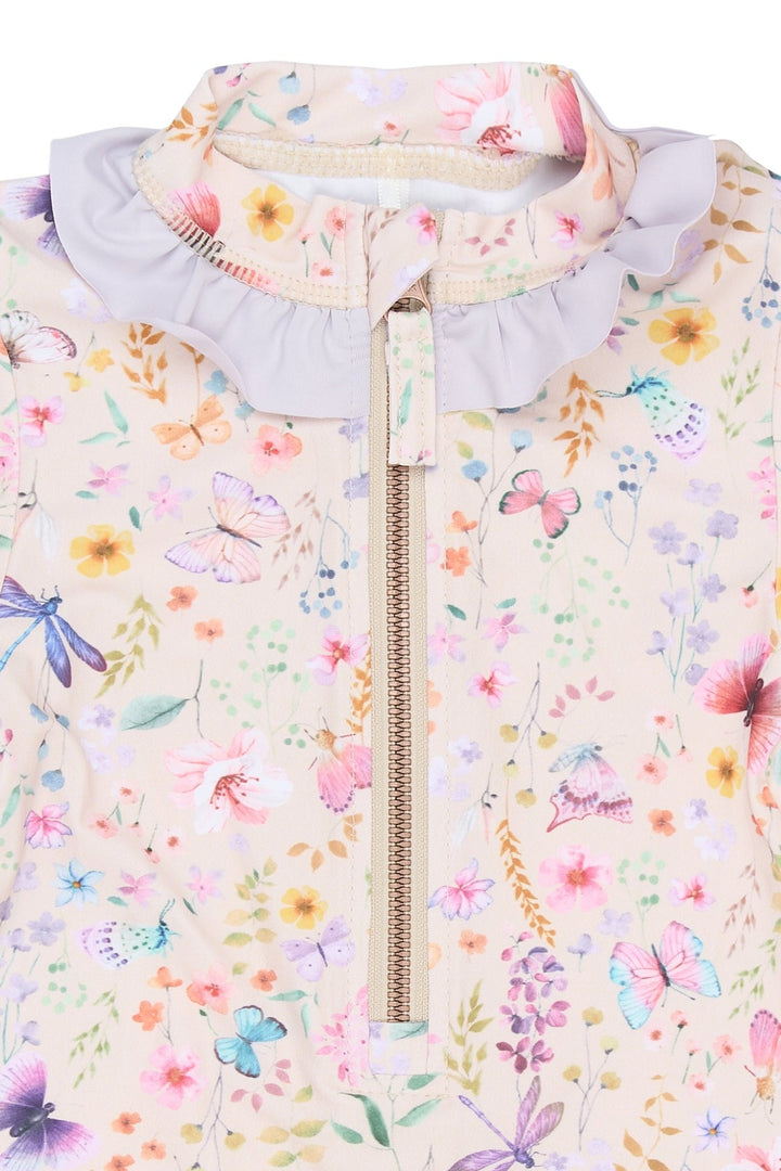 Mikk - Line UV - drakt med volang - Butterfly AOP for barn - Brobrobrille