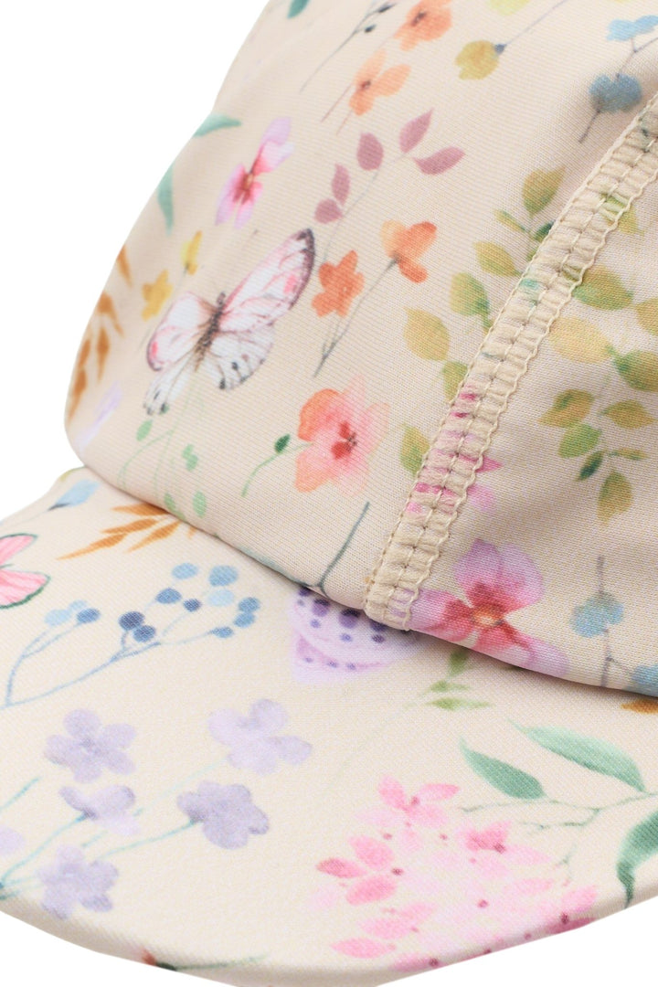 Mikk - Line UV - solhatt med nakkeskygge - Butterfly AOP for barn - Brobrobrille