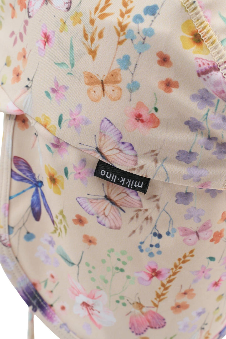 Mikk - Line UV - solhatt med nakkeskygge - Butterfly AOP for barn - Brobrobrille