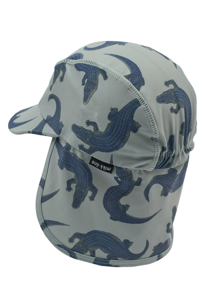Mikk - Line UV - solhatt med nakkeskygge - Croco AOP for barn - Brobrobrille