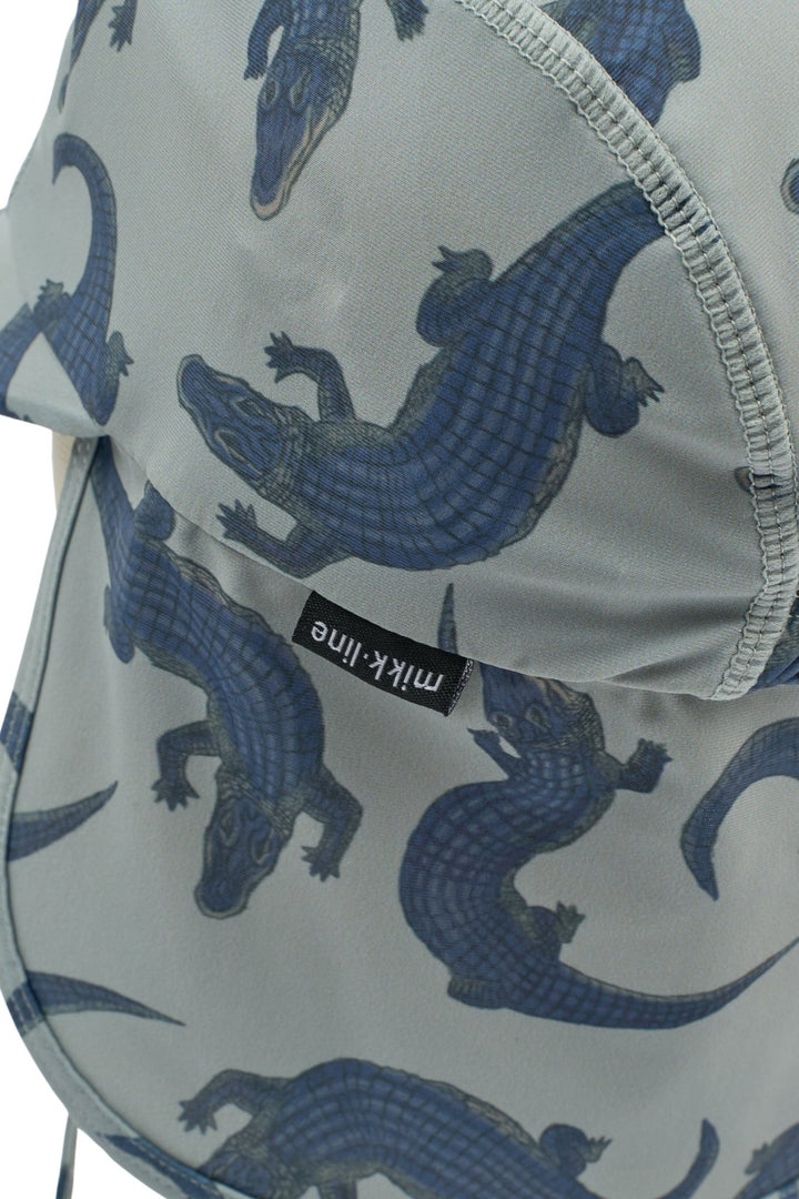 Mikk - Line UV - solhatt med nakkeskygge - Croco AOP for barn - Brobrobrille