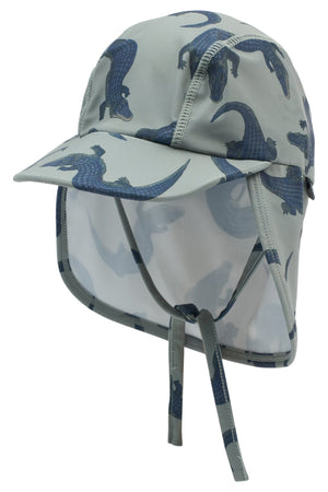 Mikk - Line UV - solhatt med nakkeskygge - Croco AOP for barn - Brobrobrille