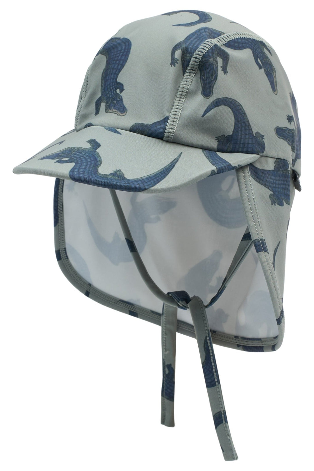 Mikk - Line UV - solhatt med nakkeskygge - Croco AOP for barn - Brobrobrille
