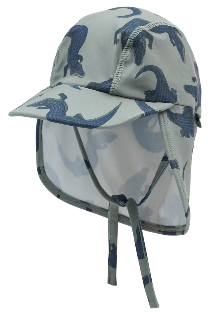 Mikk - Line UV - solhatt med nakkeskygge - Croco AOP for barn - Brobrobrille
