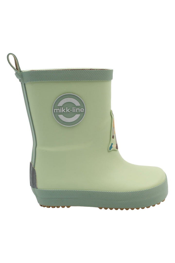 Mikk - Line Wellies Gummistøvler 3D Patch - Smoke Green for barn - Brobrobrille