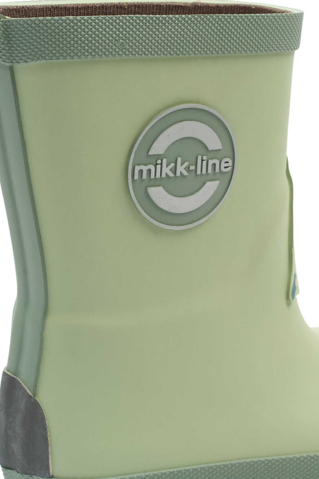 Mikk - Line Wellies Gummistøvler 3D Patch - Smoke Green for barn - Brobrobrille