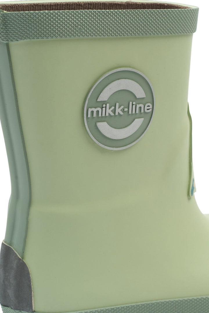 Mikk - Line Wellies Gummistøvler 3D Patch - Smoke Green for barn - Brobrobrille