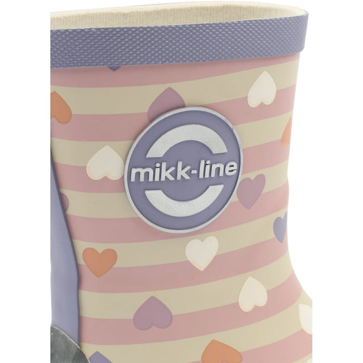 Mikk - Line Wellies Gummistøvler - Magic Heart AOP for barn - Brobrobrille