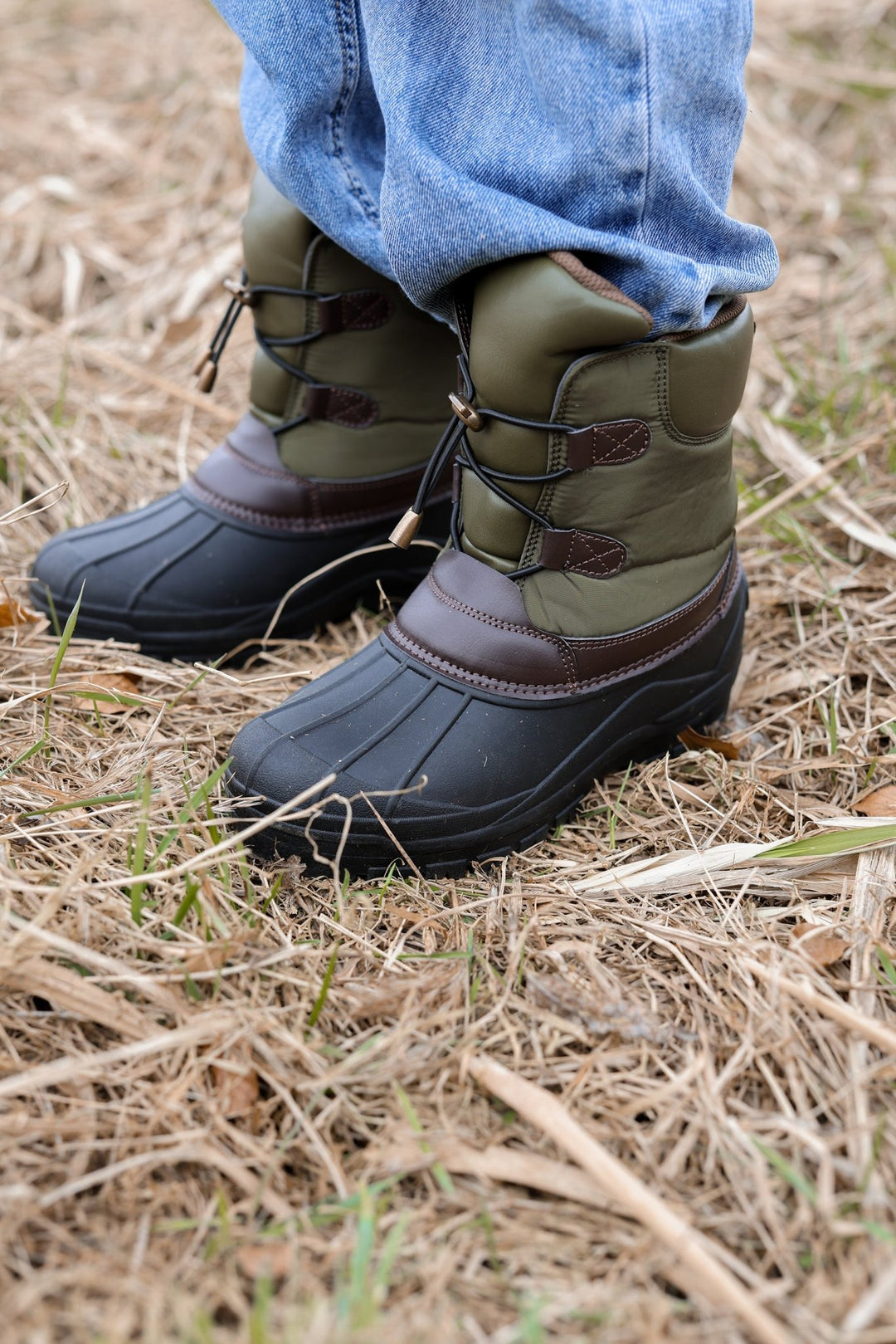 Mikk - Line Winter Boot - Burnt Olive for barn - Brobrobrille